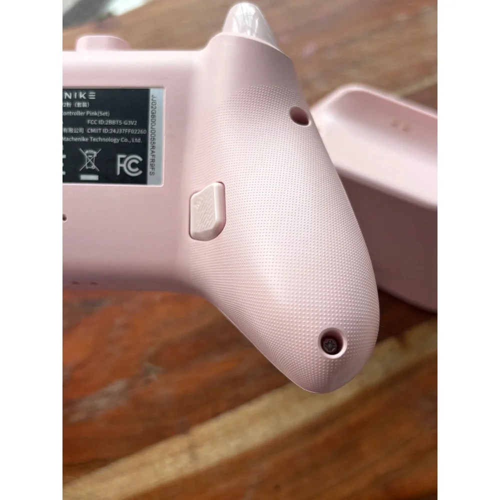 Machenike G5 Pro Wireless Controller for Nintendo Switch PC Pink Charging Dock